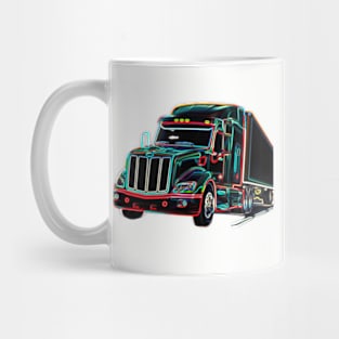 Neon Peterbilt Truck Mug